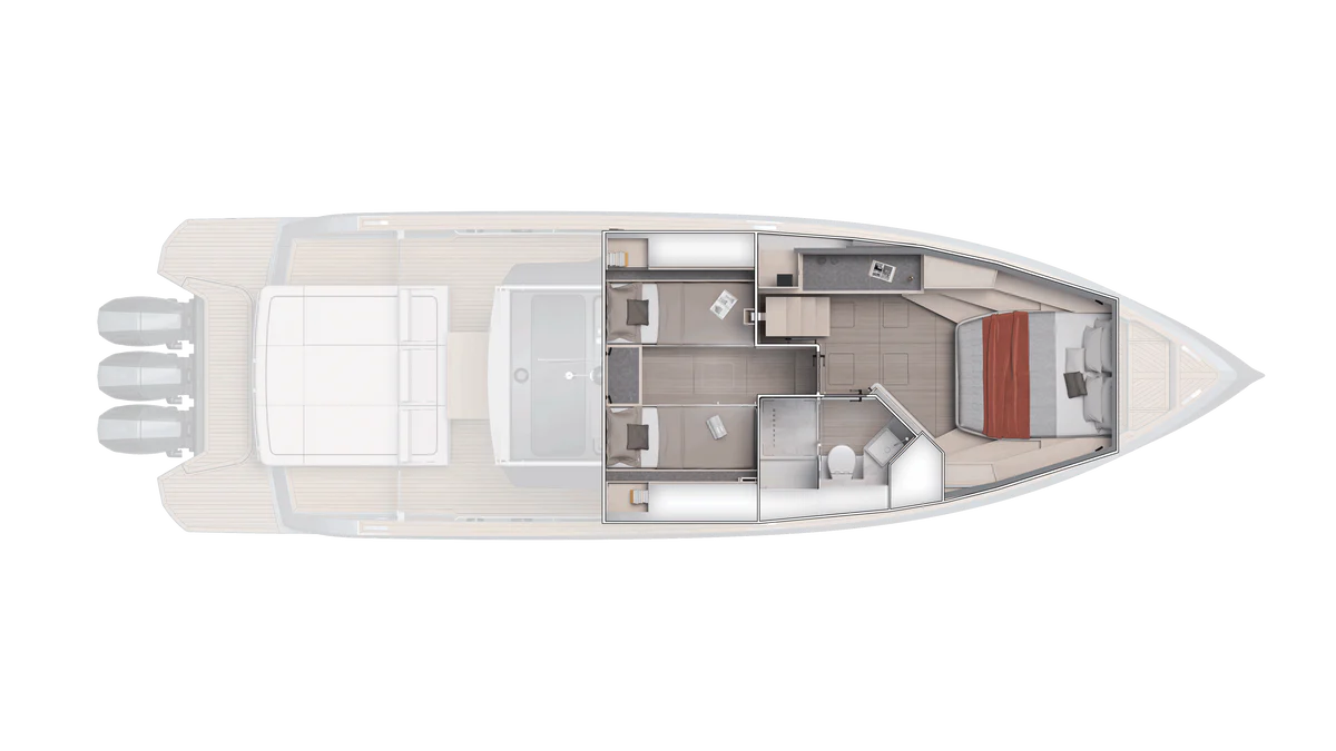 2-Cabin Layout/Versione Letto