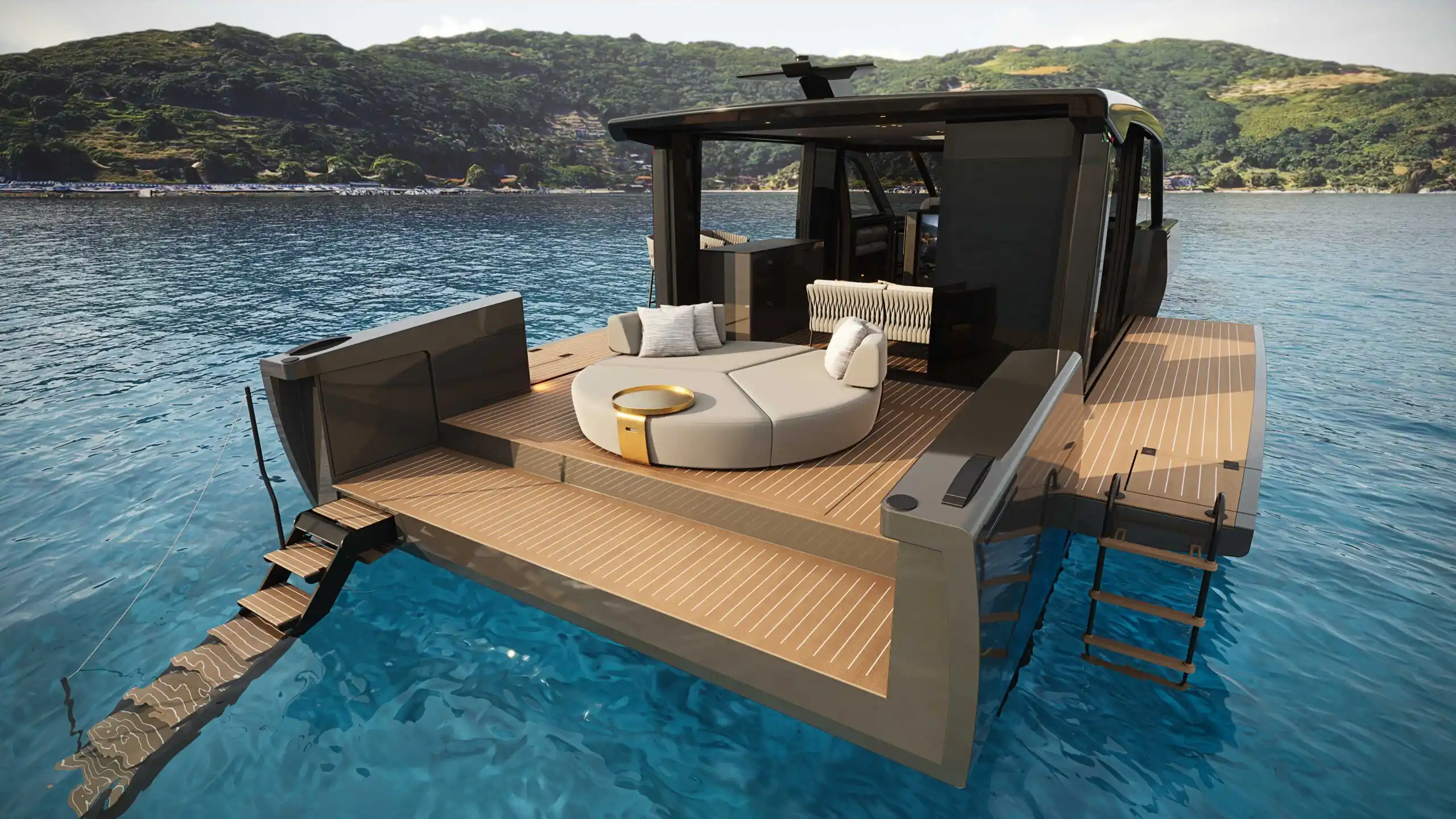 Forte Yachts 47 Lounge Deck Exterior