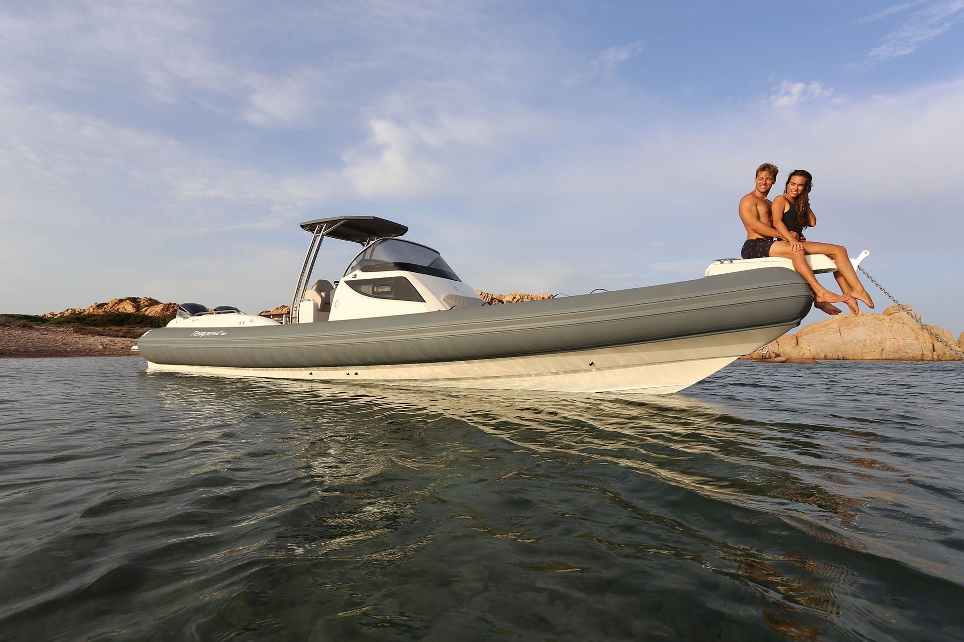 Außenbereich der Cantieri Capelli Tempest 38
