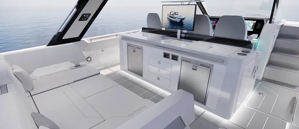 Interior del Aquila 45 Sport