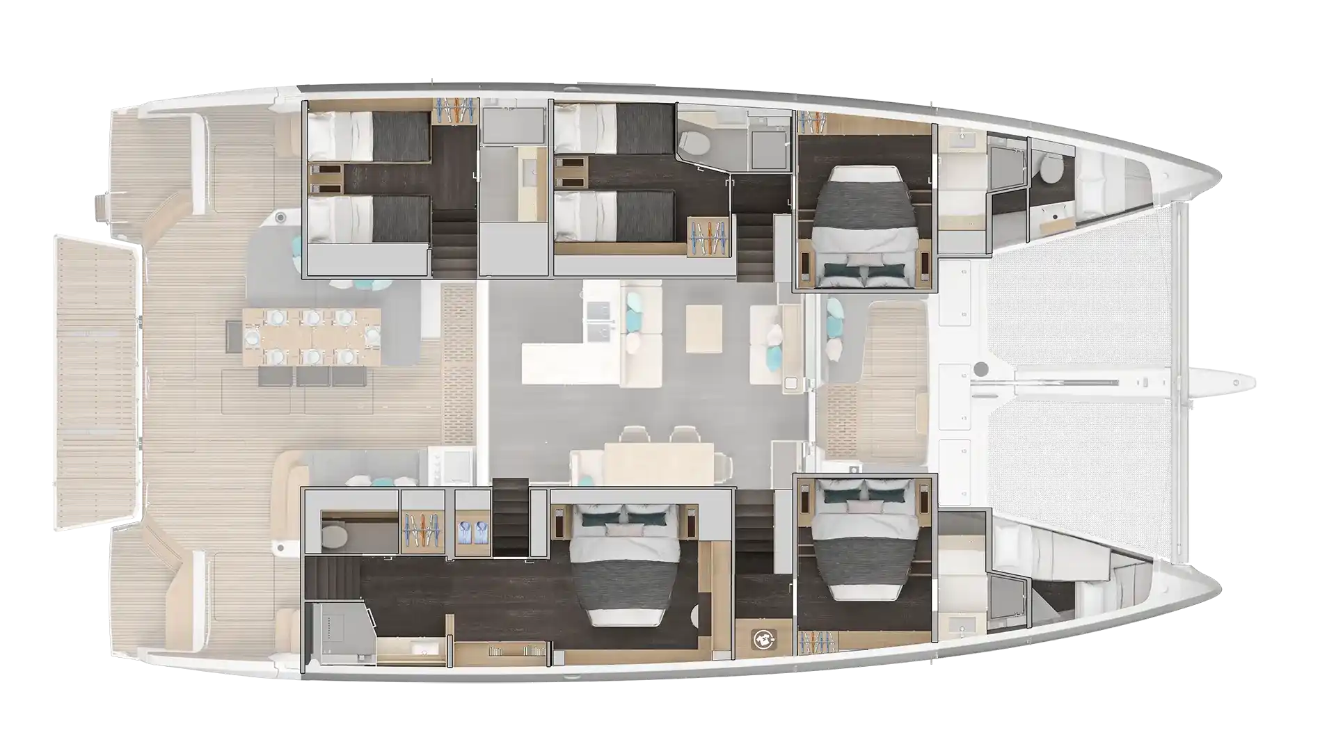 5-Cabin Layout/Galley Up