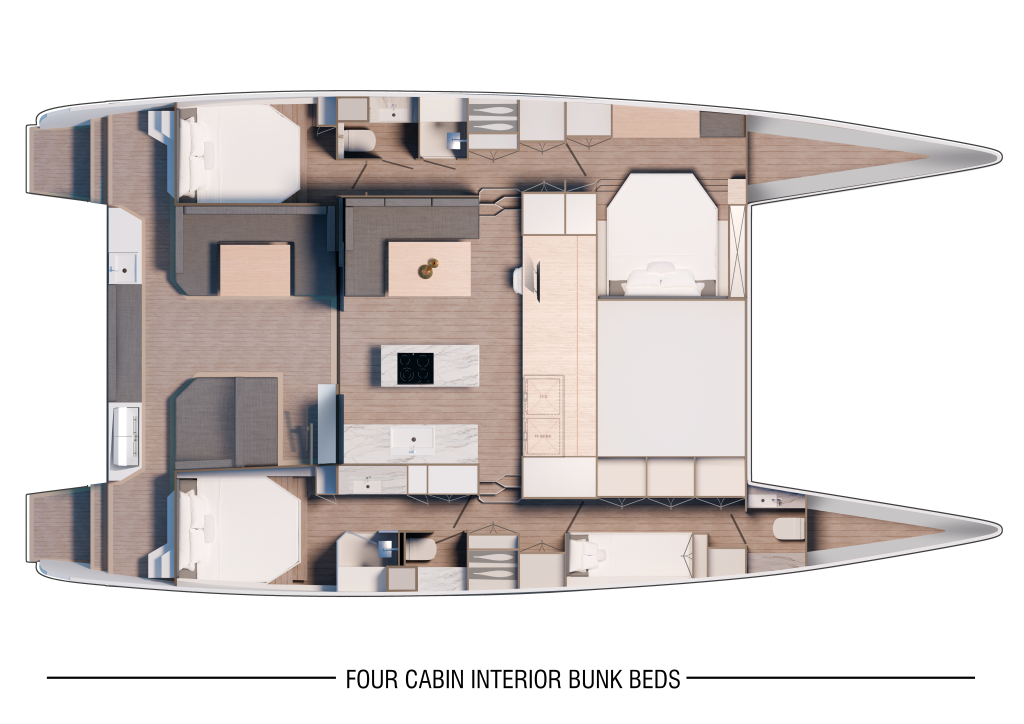 4-cabin Layout /w Bunk Bed