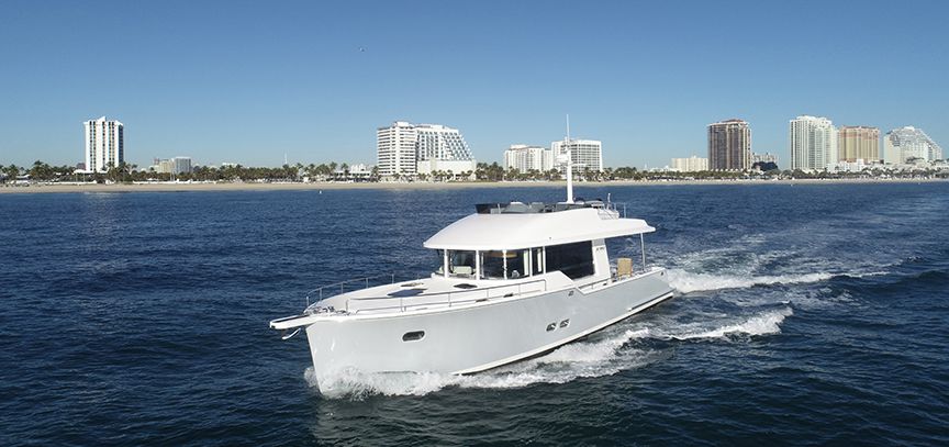 Außenbereich der Outback Yachts 50