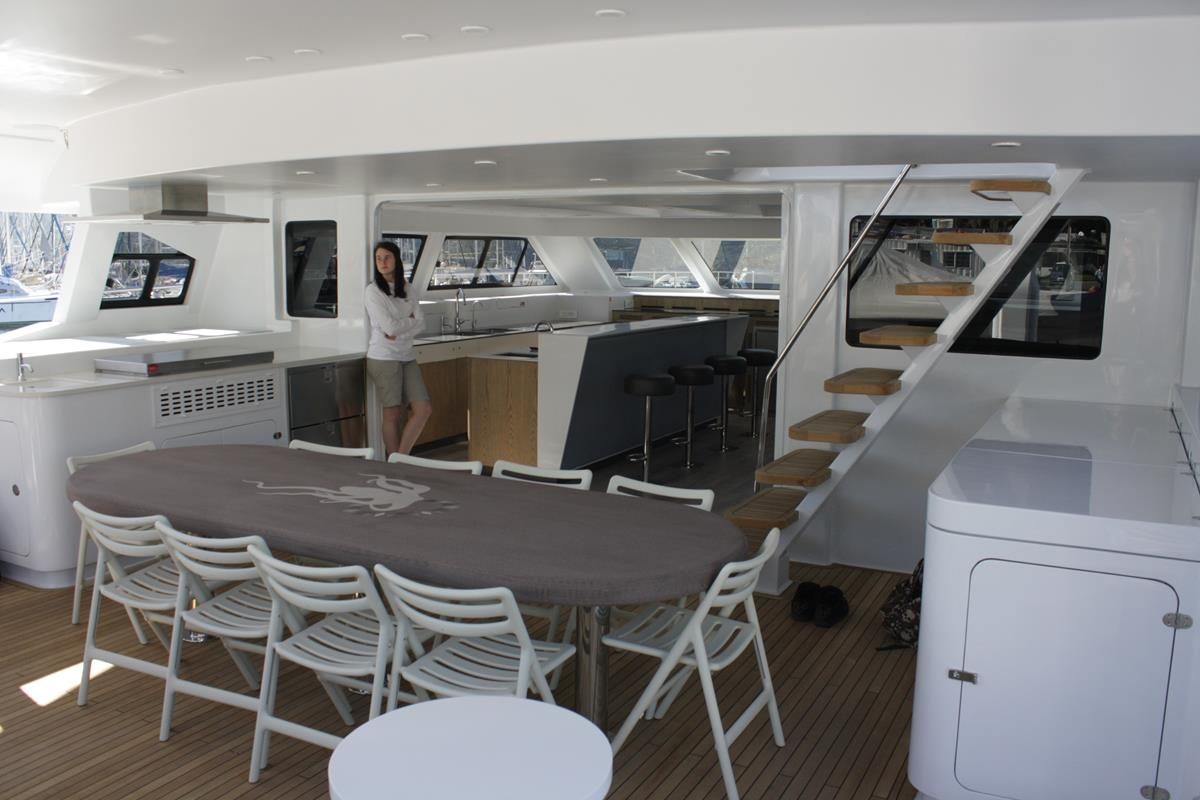 Two Oceans 750E Power Catamaran Interior