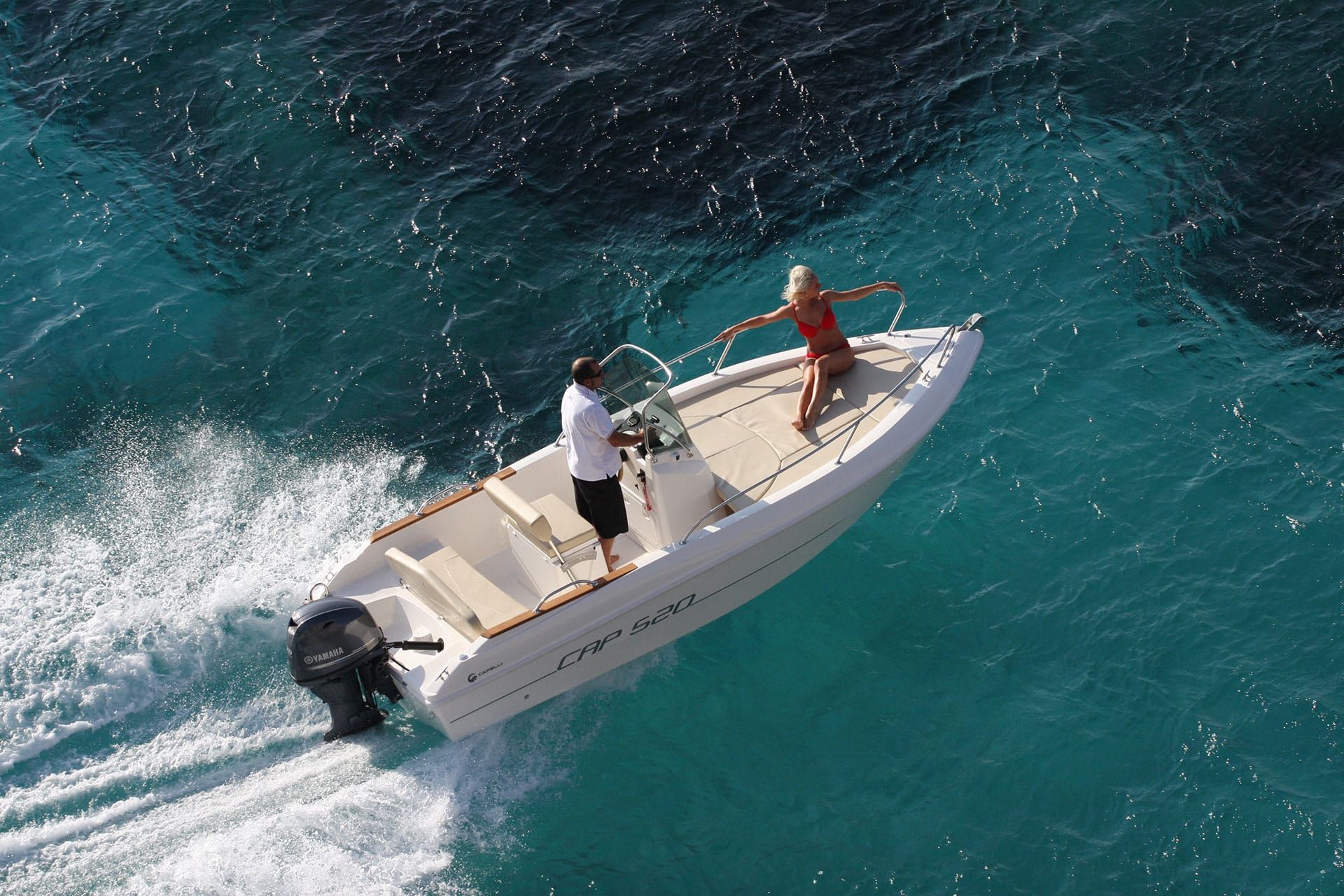 Interieur van de Cantieri Capelli CAP 520 Open