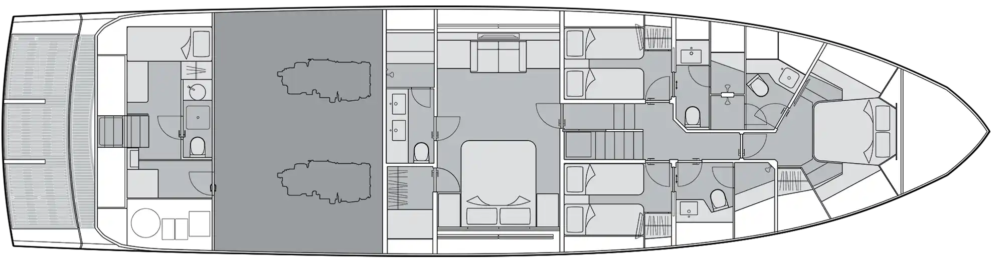 4-cabin Layout
