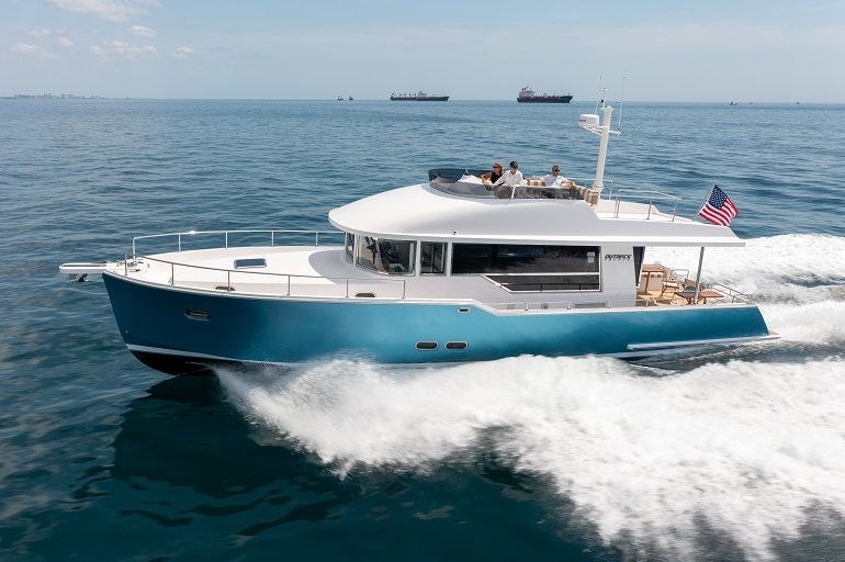Außenbereich der Outback Yachts 50
