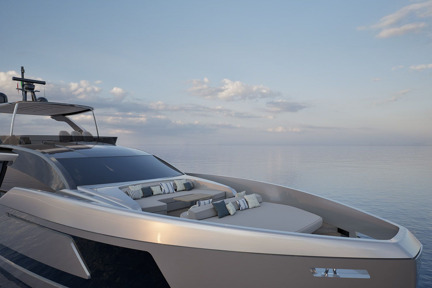 Innenbereich der Filippetti Flybridge 80