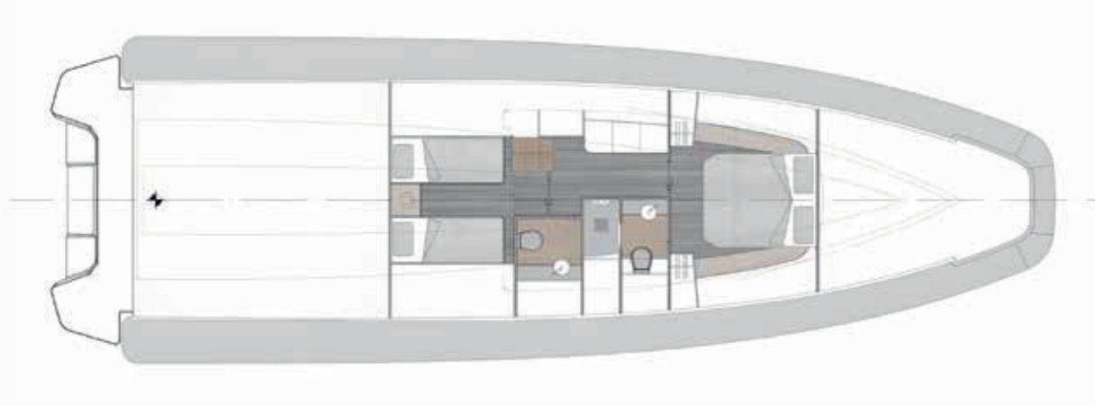 2-cabin Layout /w Single Berths