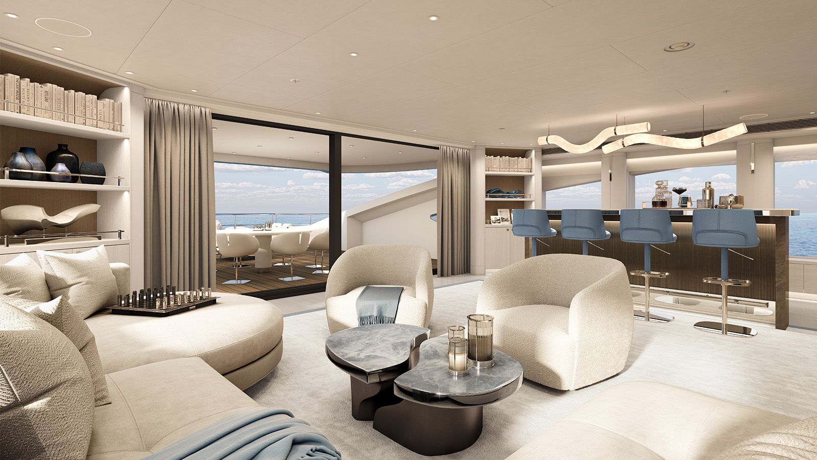 Interieur van de Heesen Yachts Evita