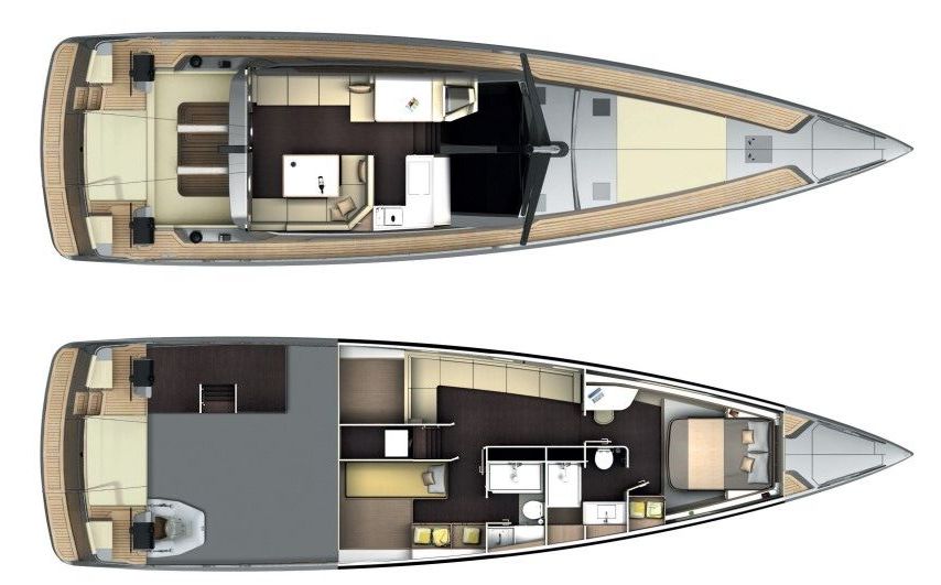 2-cabin Layout /Day Cruiser version