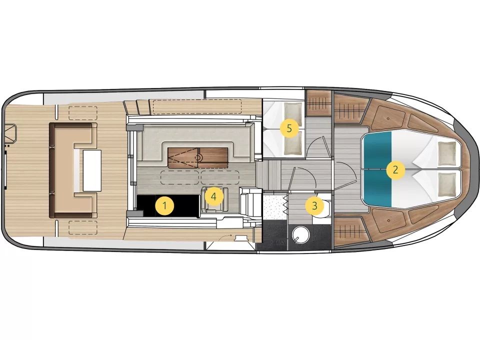2 cabins & 1 bathroom