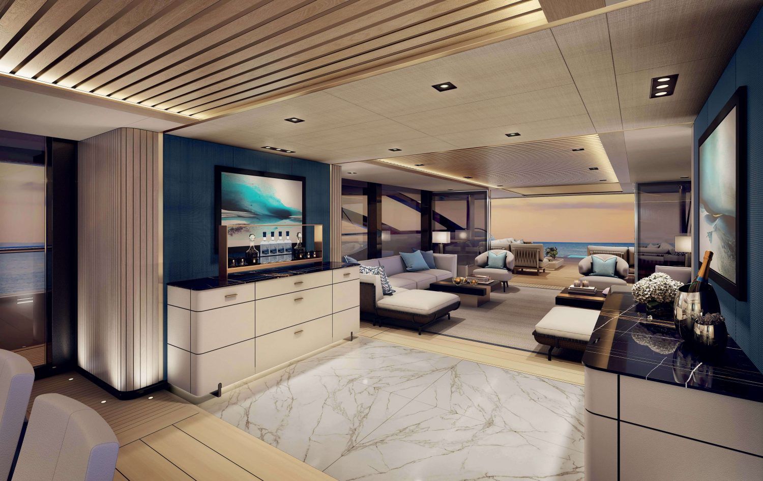 Intérieur du Benetti B.Now 50M