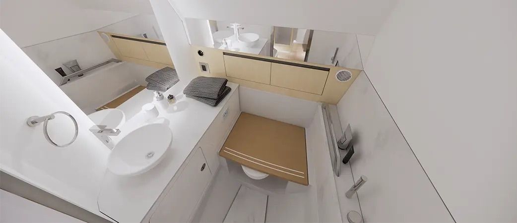Interior del Aquila 45 Sport