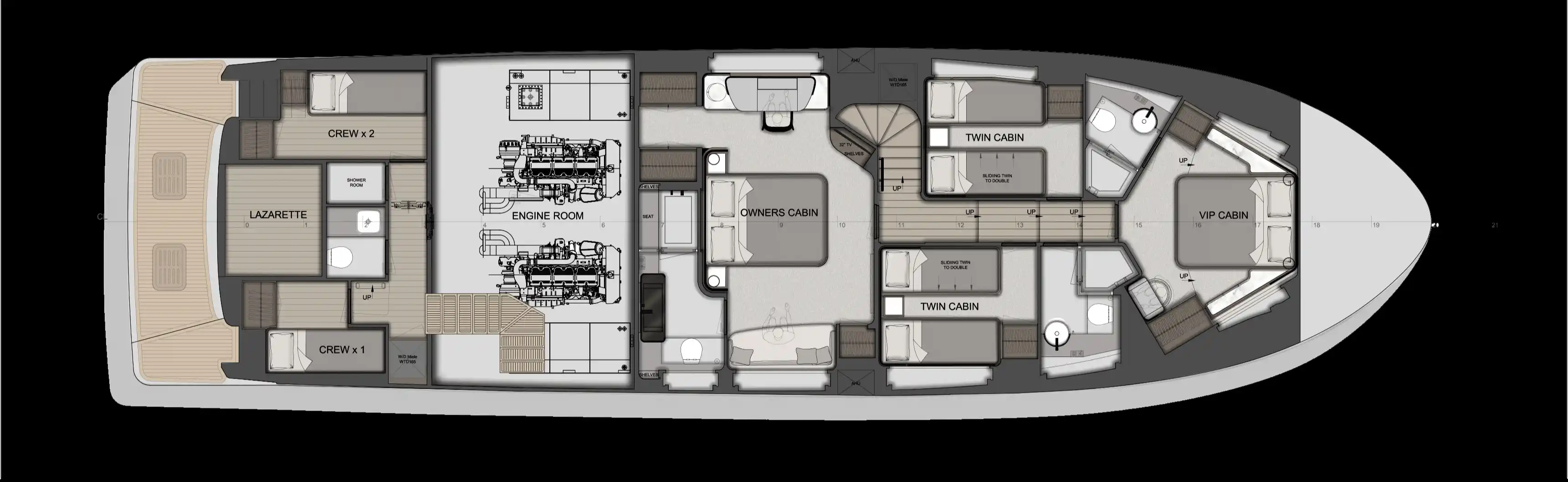 4-Cabin Layout