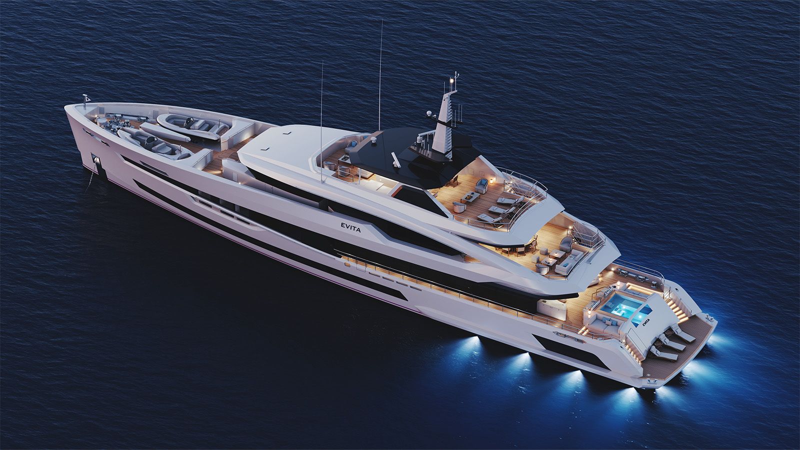 Exterieur van de Heesen Yachts Evita