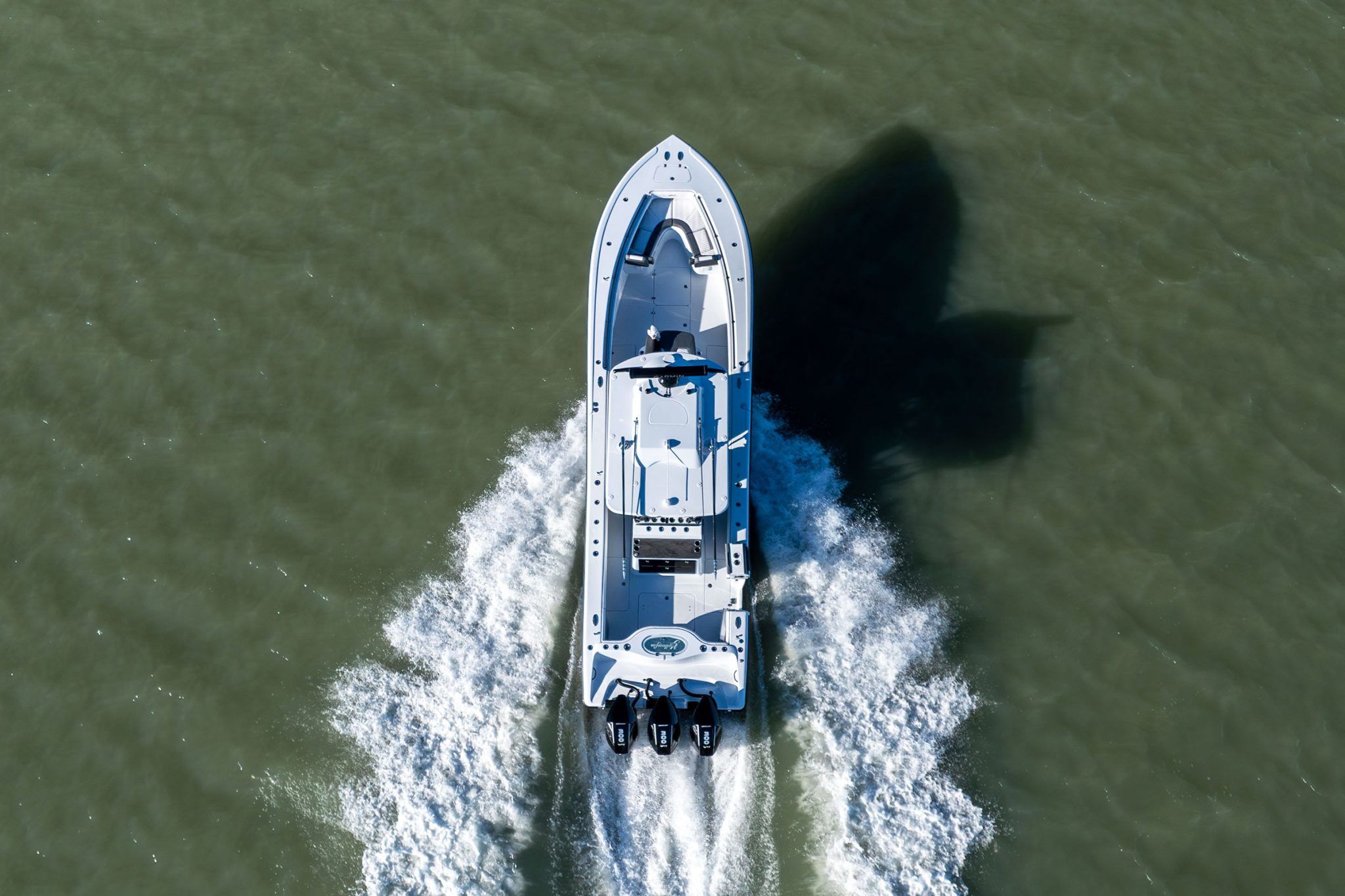 Außenbereich der Yellowfin 36 Offshore
