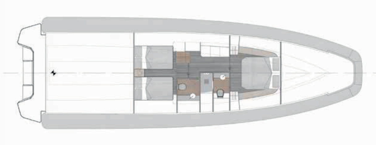 2-cabin Layout /w Double Berths