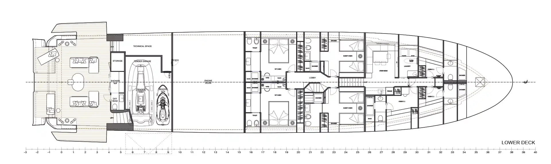 5-cabin Layout
