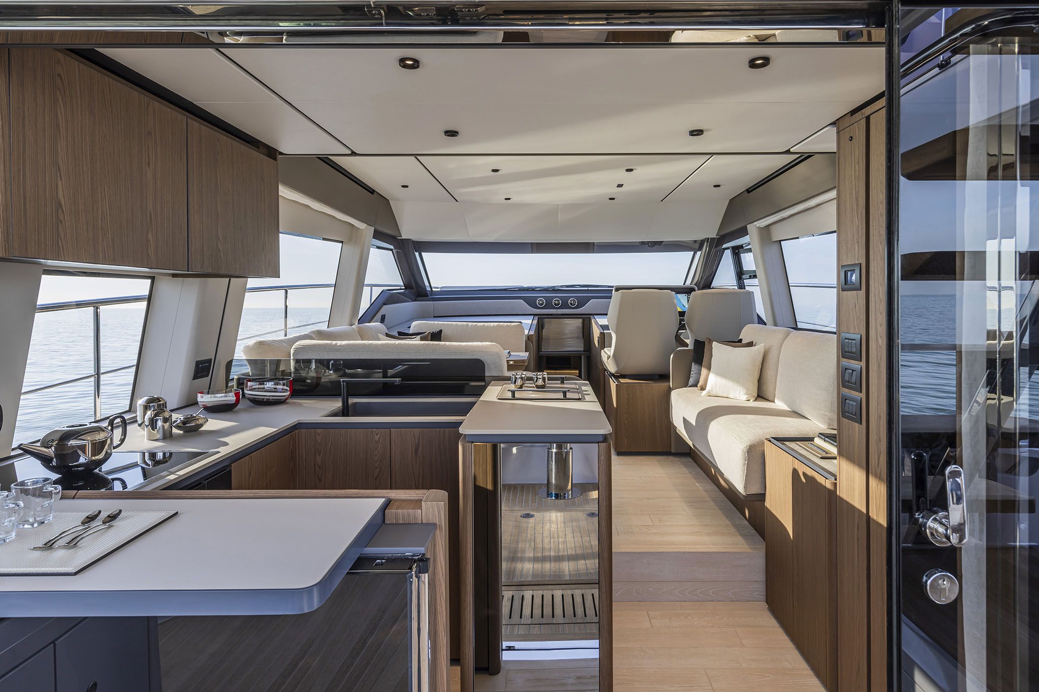 Intérieur du Ferretti Yachts 580