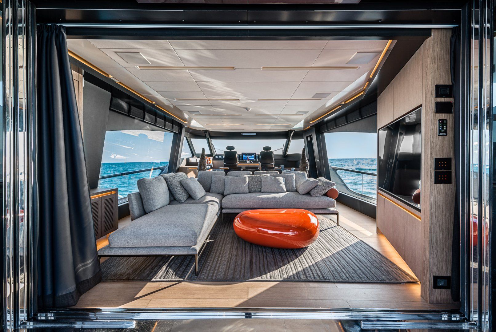 Interni del AB Yachts 80
