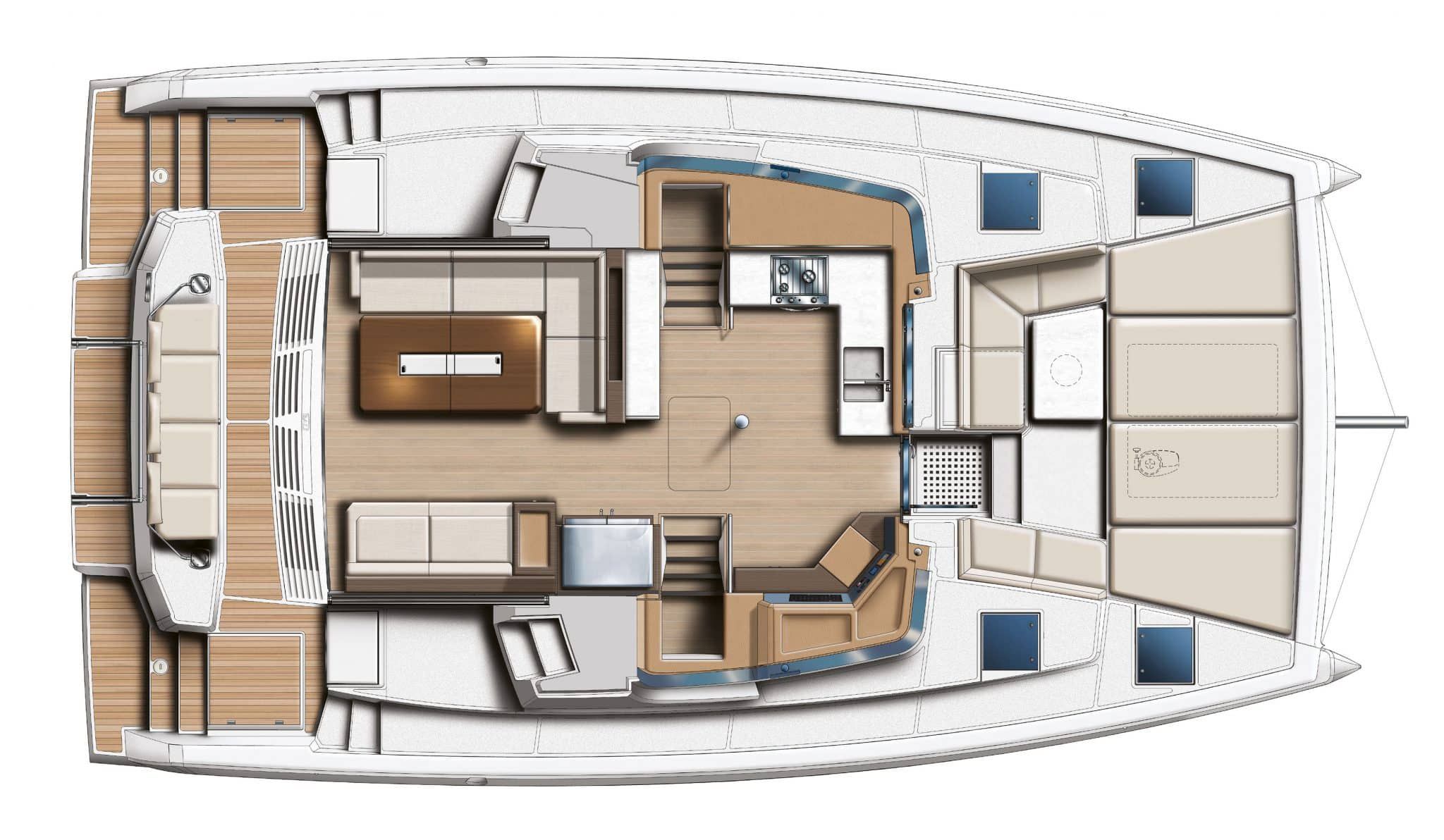 4-cabin Layout