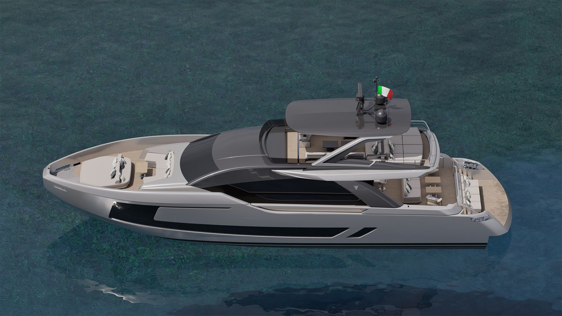 Innenbereich der Filippetti Flybridge 80