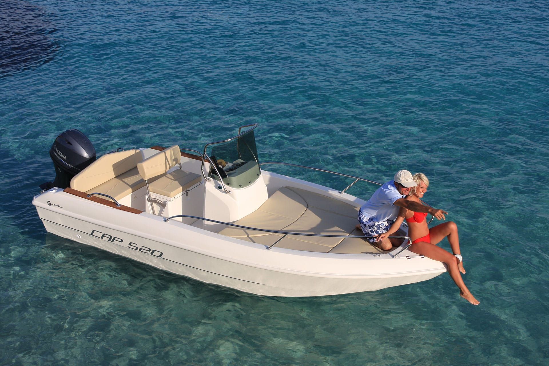Interieur van de Cantieri Capelli CAP 520 Open