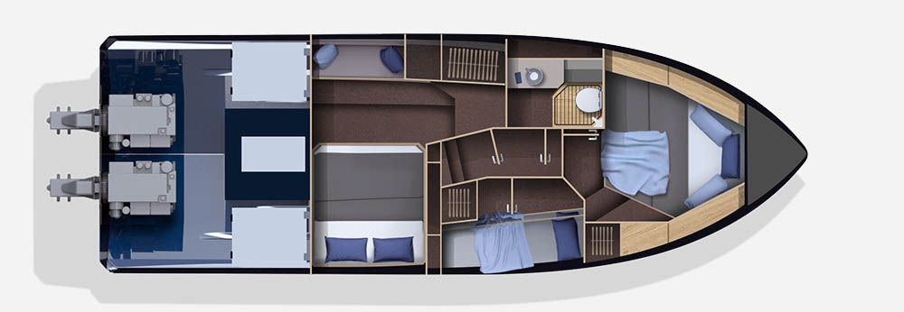 3-Cabin Layout