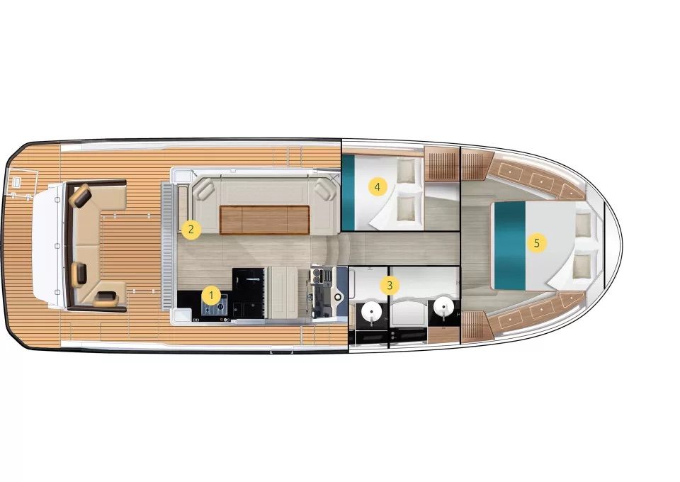 2 cabins & 2 bathrooms