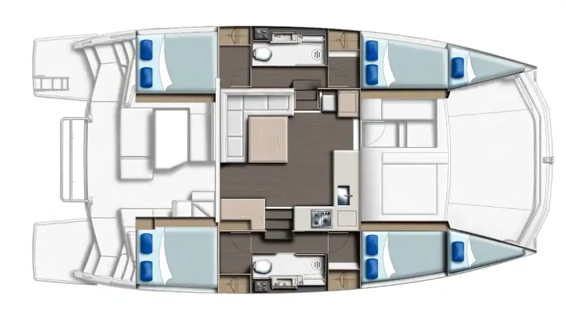 4-Cabin Layout