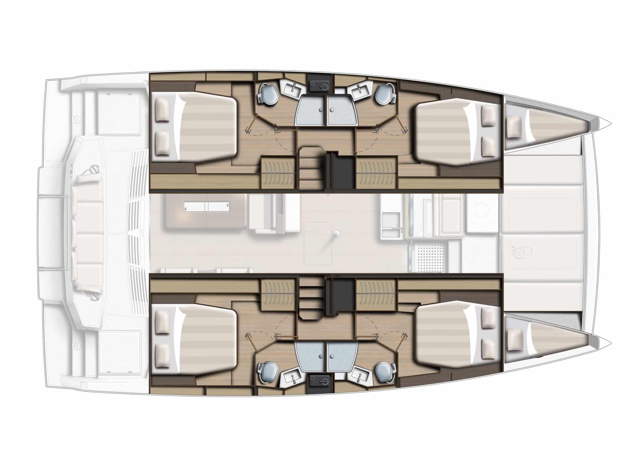 4-cabin Layout