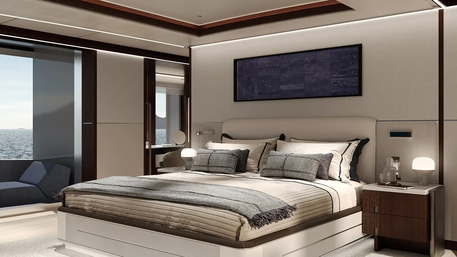 Innenbereich der Heesen Yachts Frida