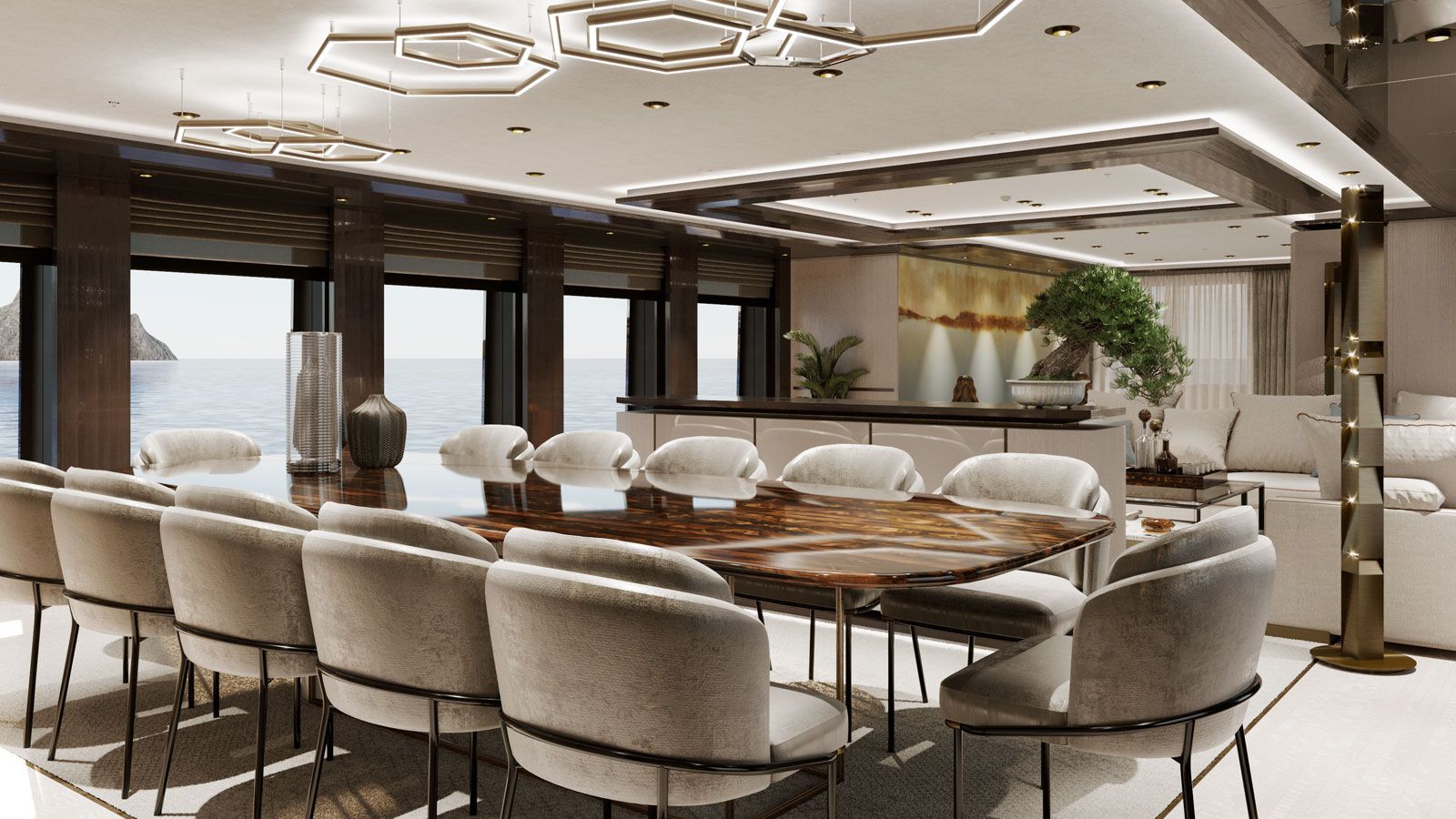 Interieur van de Heesen Yachts Iris Blue