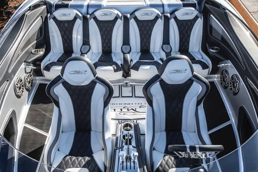 Interieur van de MTI 340X Cat