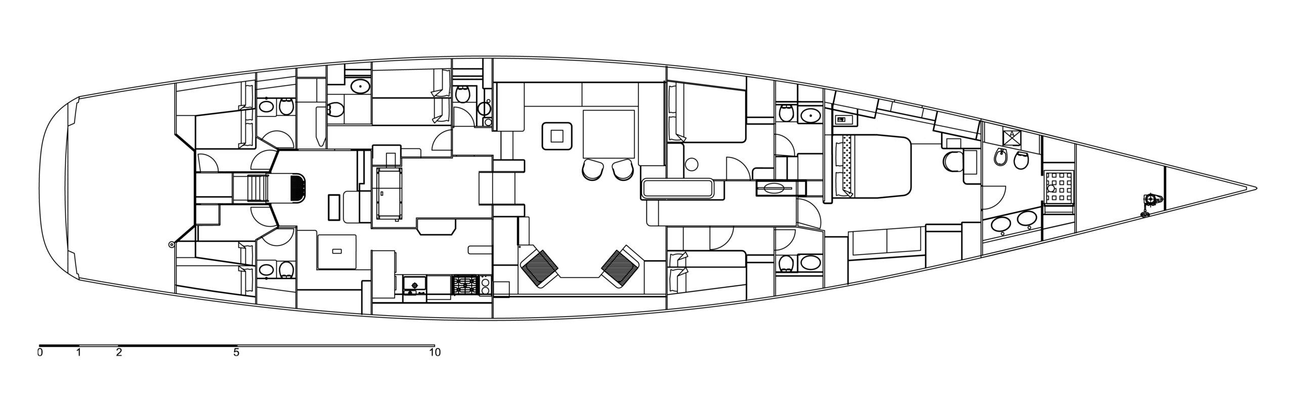 5-cabin Layout