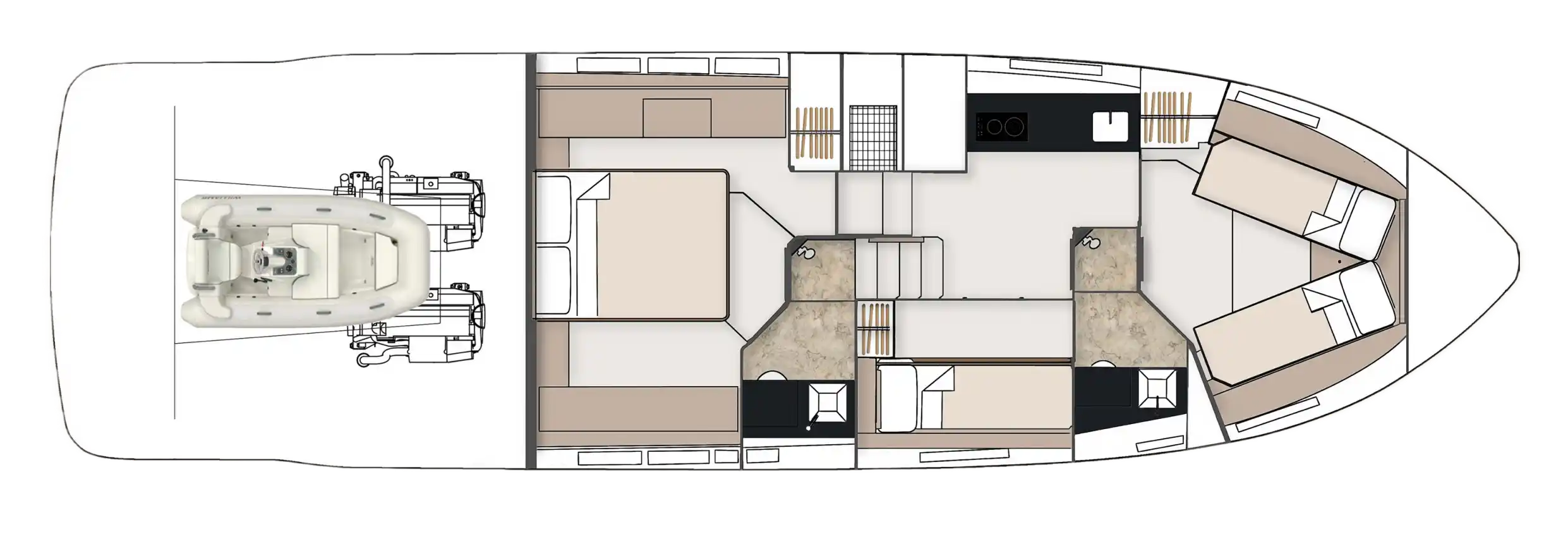 3-Cabin Layout