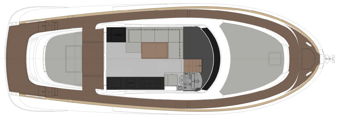 Deck Layout B + Cabin Version B with optional equipment