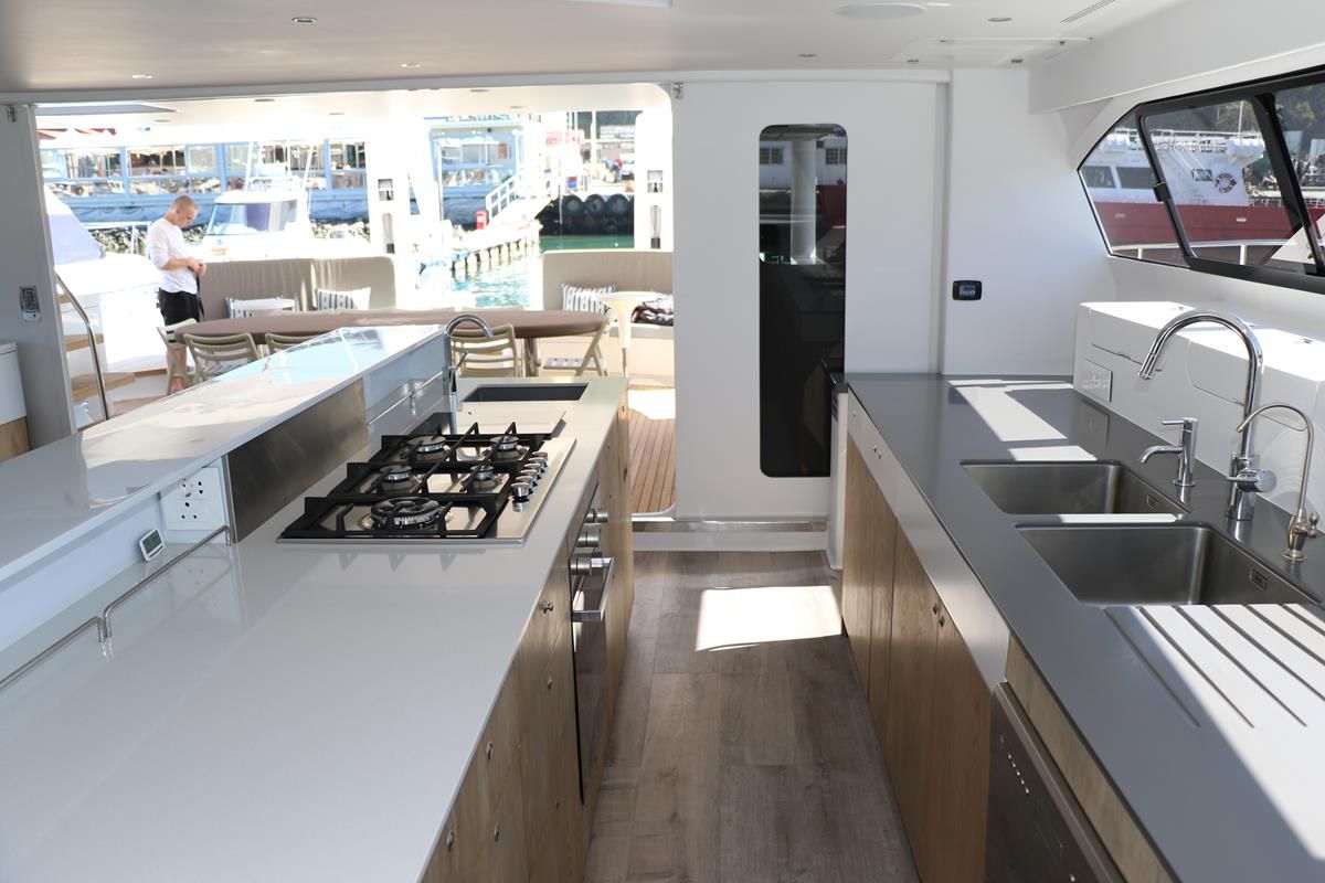 Two Oceans 750E Power Catamaran Interior