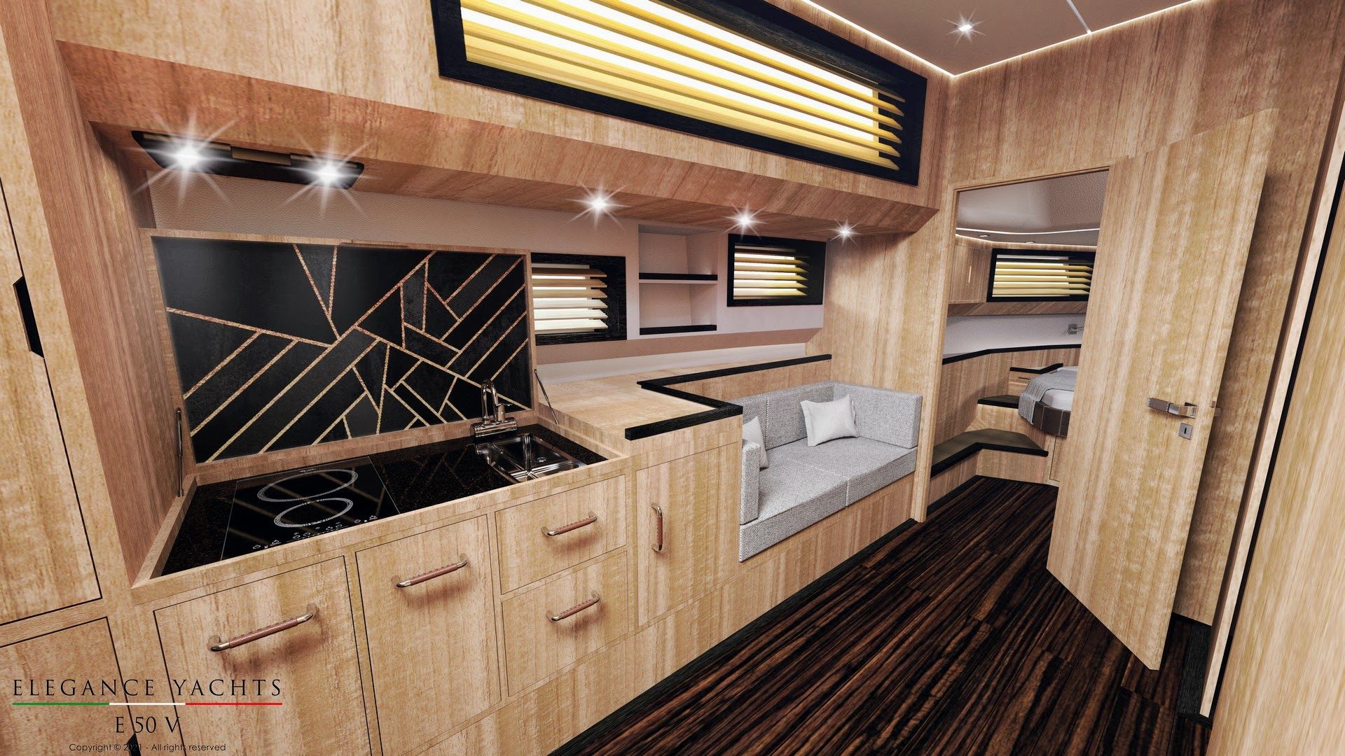 Interieur van de Elegance E50V