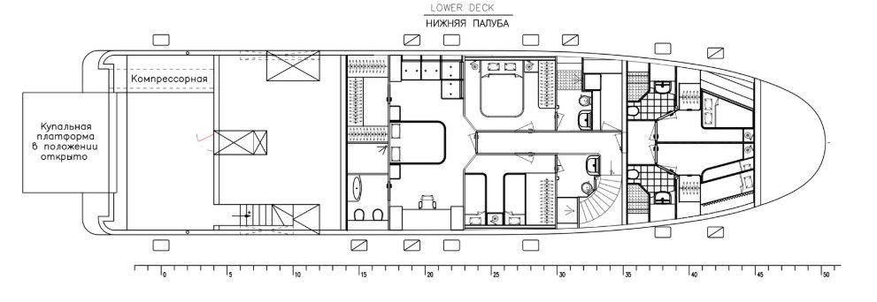 4-cabin Layout
