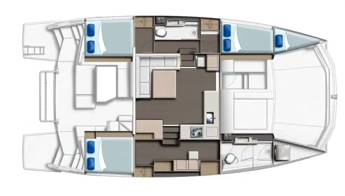 3-Cabin Layout