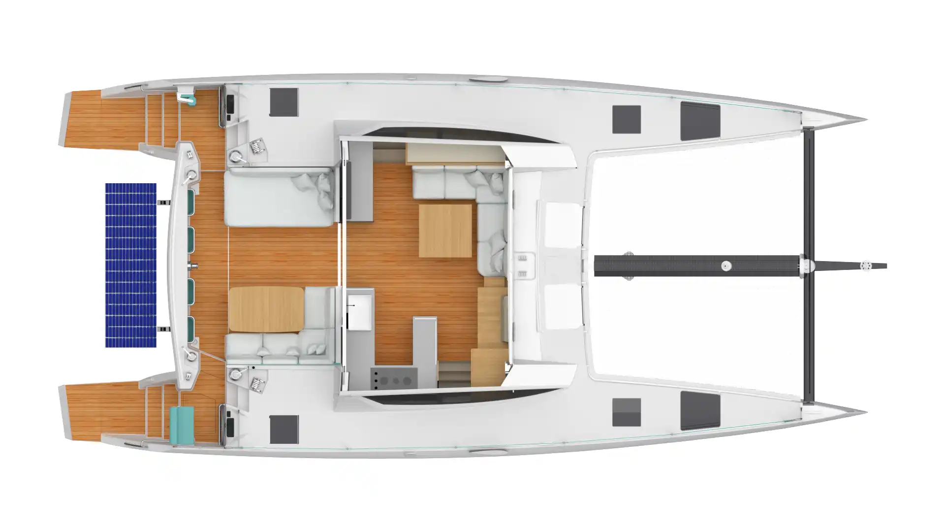 3-cabin Layout