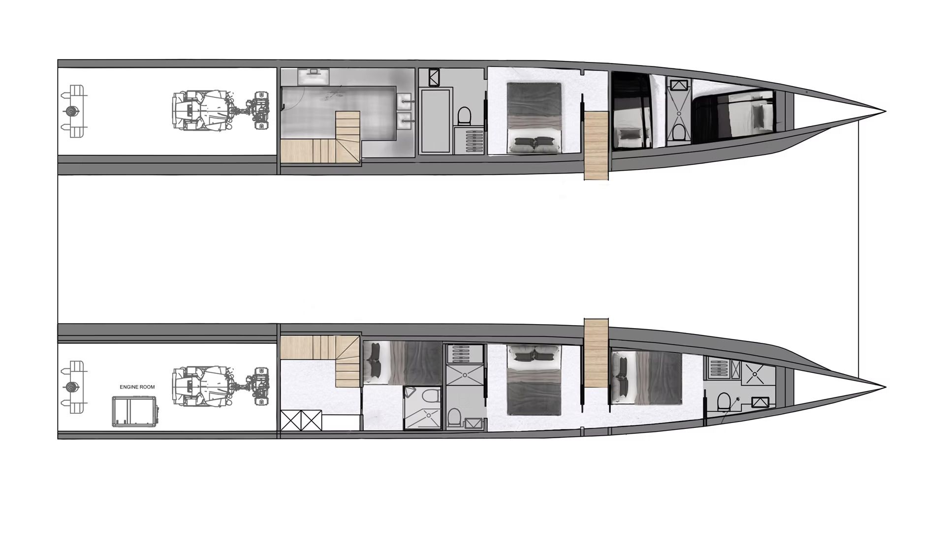 4-Cabin Layout