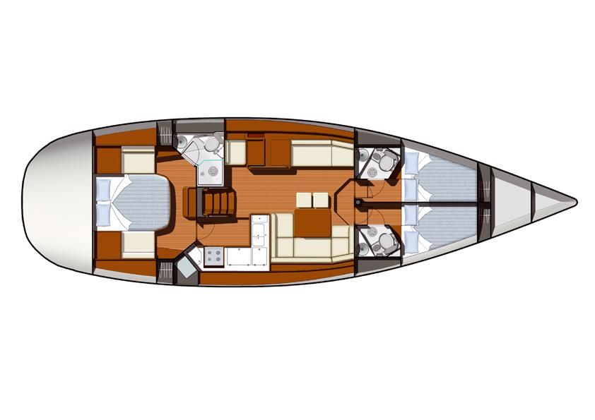 3-Cabin Layout