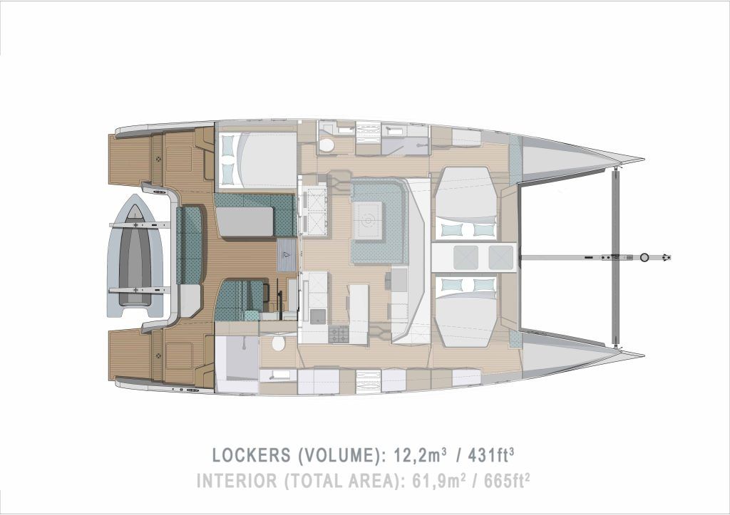 3-cabin Layout