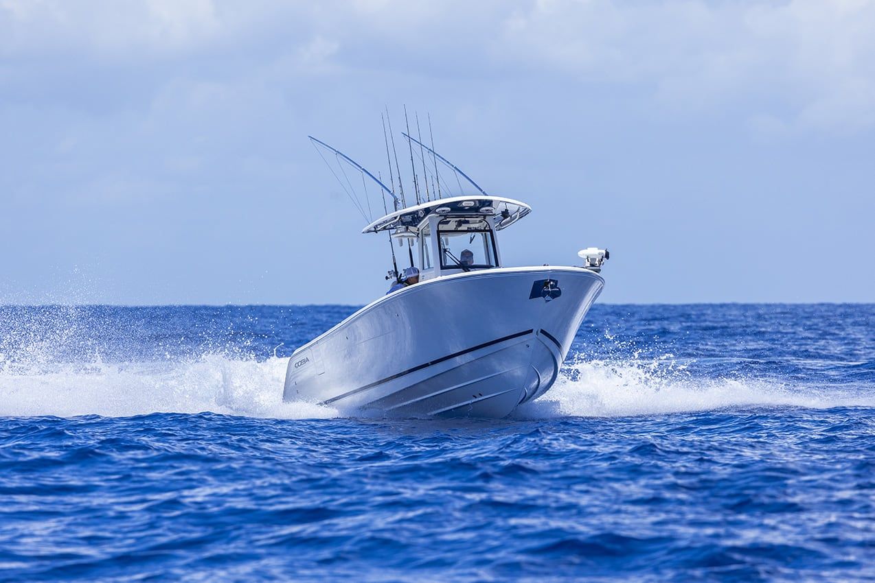 Außenbereich der Cobia 285 CC