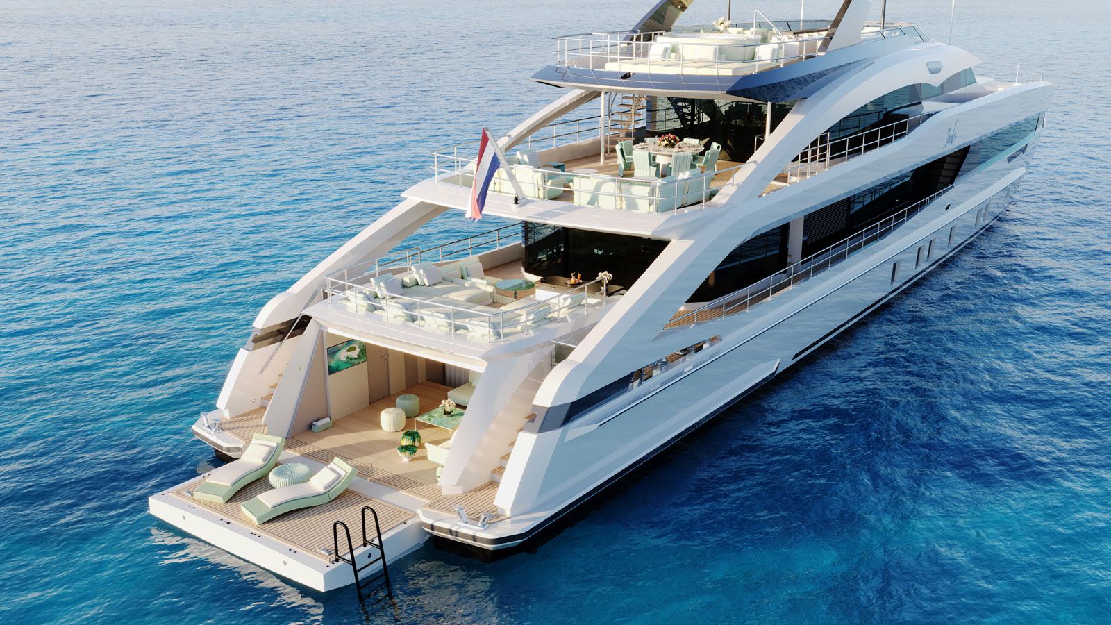 Exterior del Heesen Yachts Alp