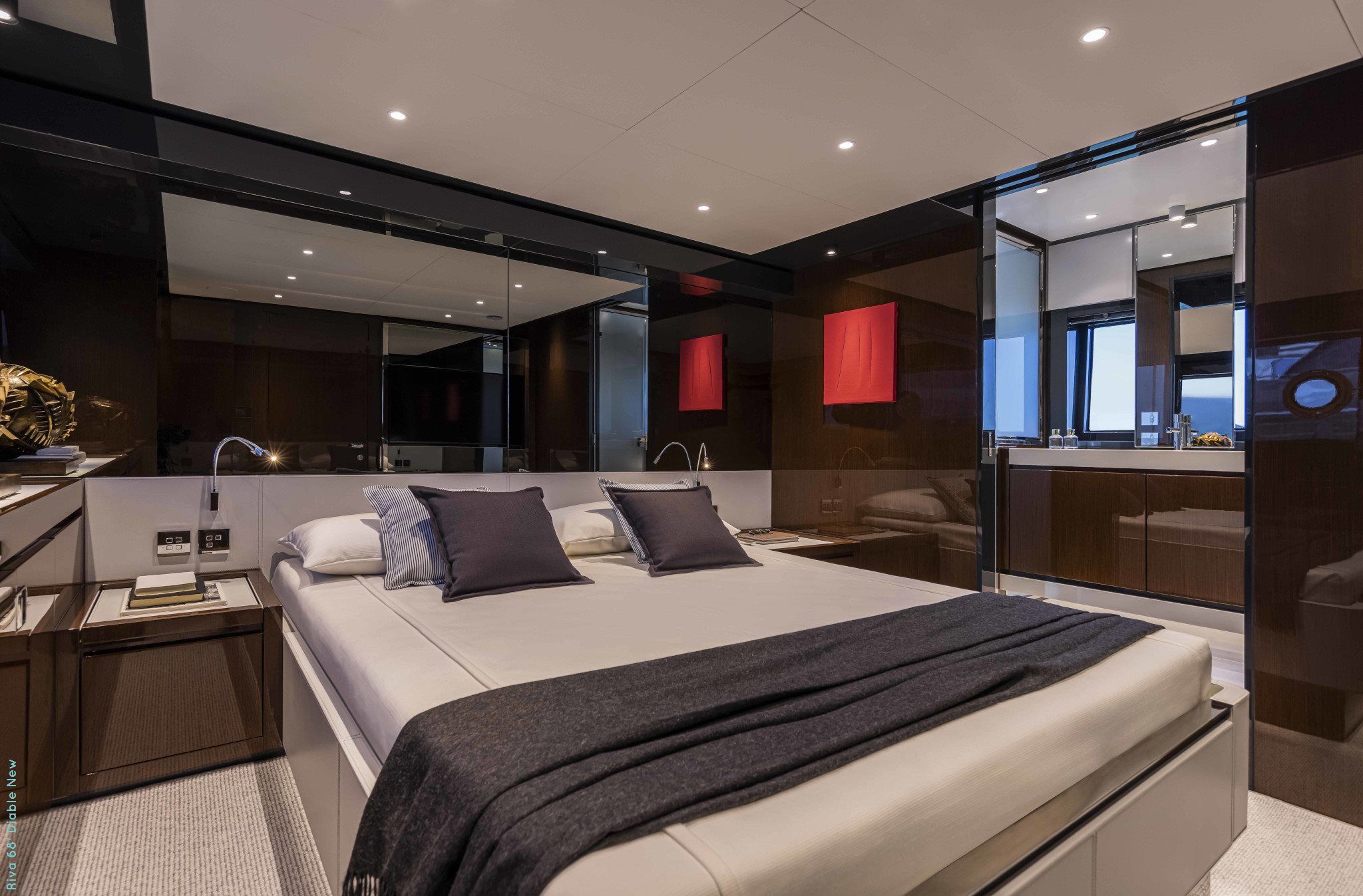 Intérieur du Riva 68' Diable