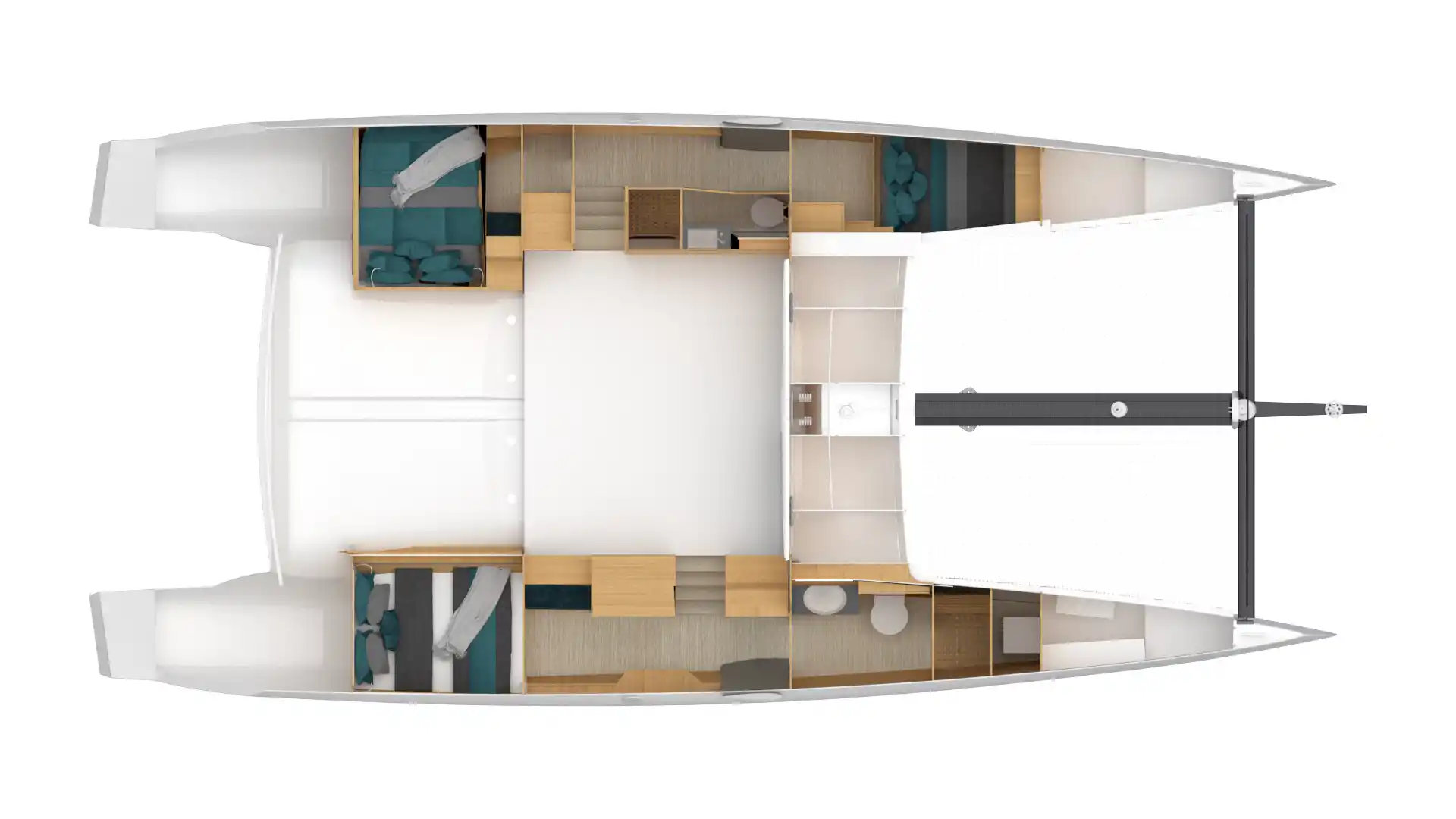 3-cabin Layout